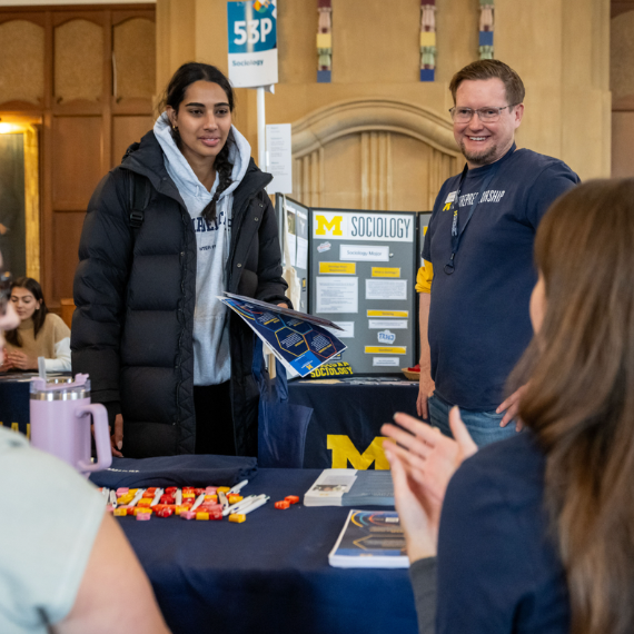 Group of students and advisors at Expo.